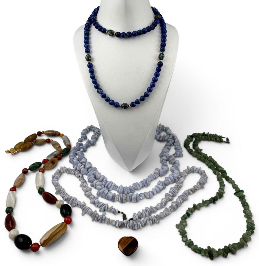 Grouping Of Semiprecious Stone Necklaces (1 of 12)