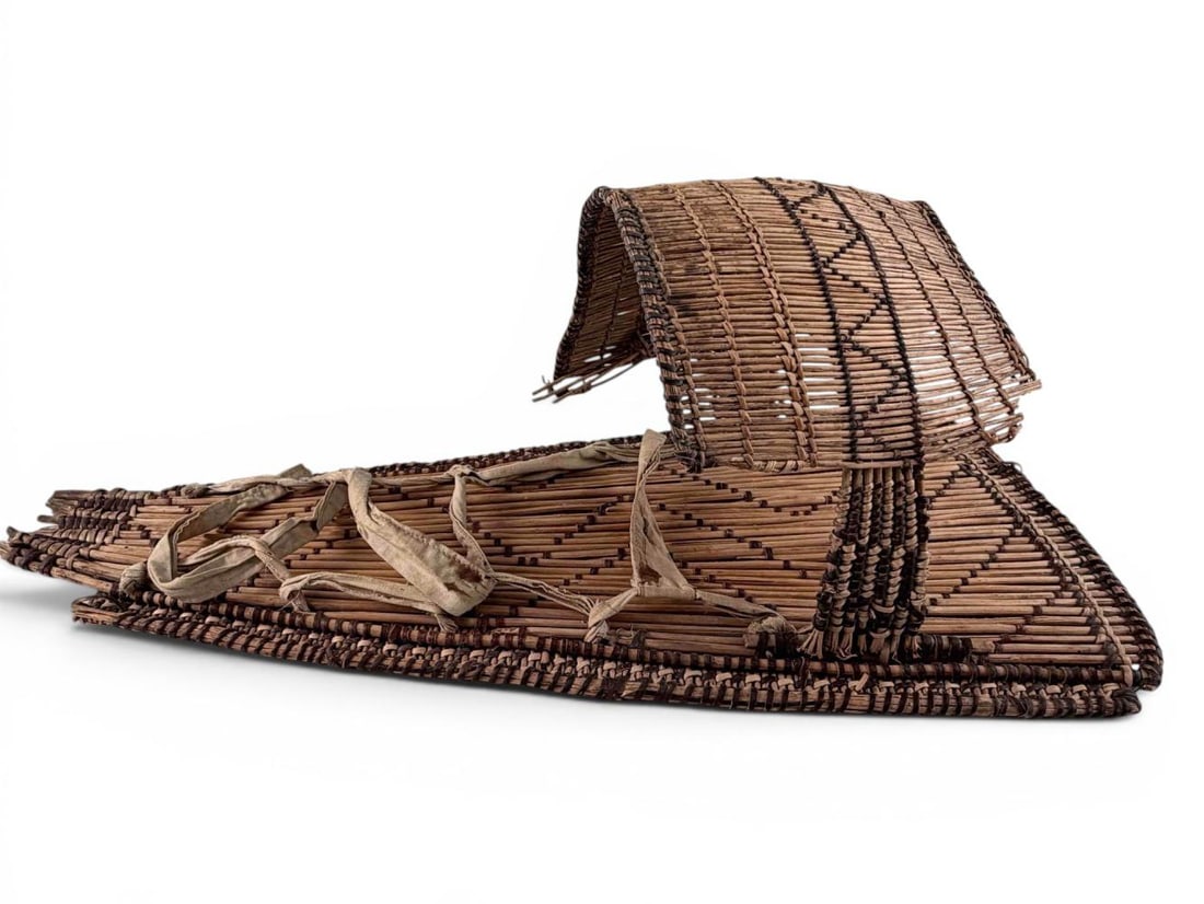 Native American Basketry Cradleboard - 5