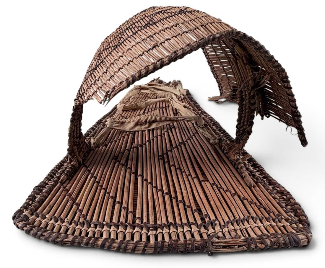 Native American Basketry Cradleboard - 6