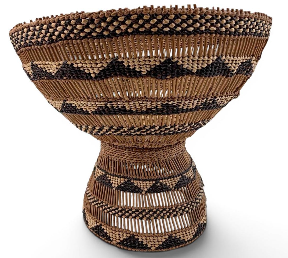Hupa, Yurok, Karuk California Native American Pedestal Basket (1 of 8)