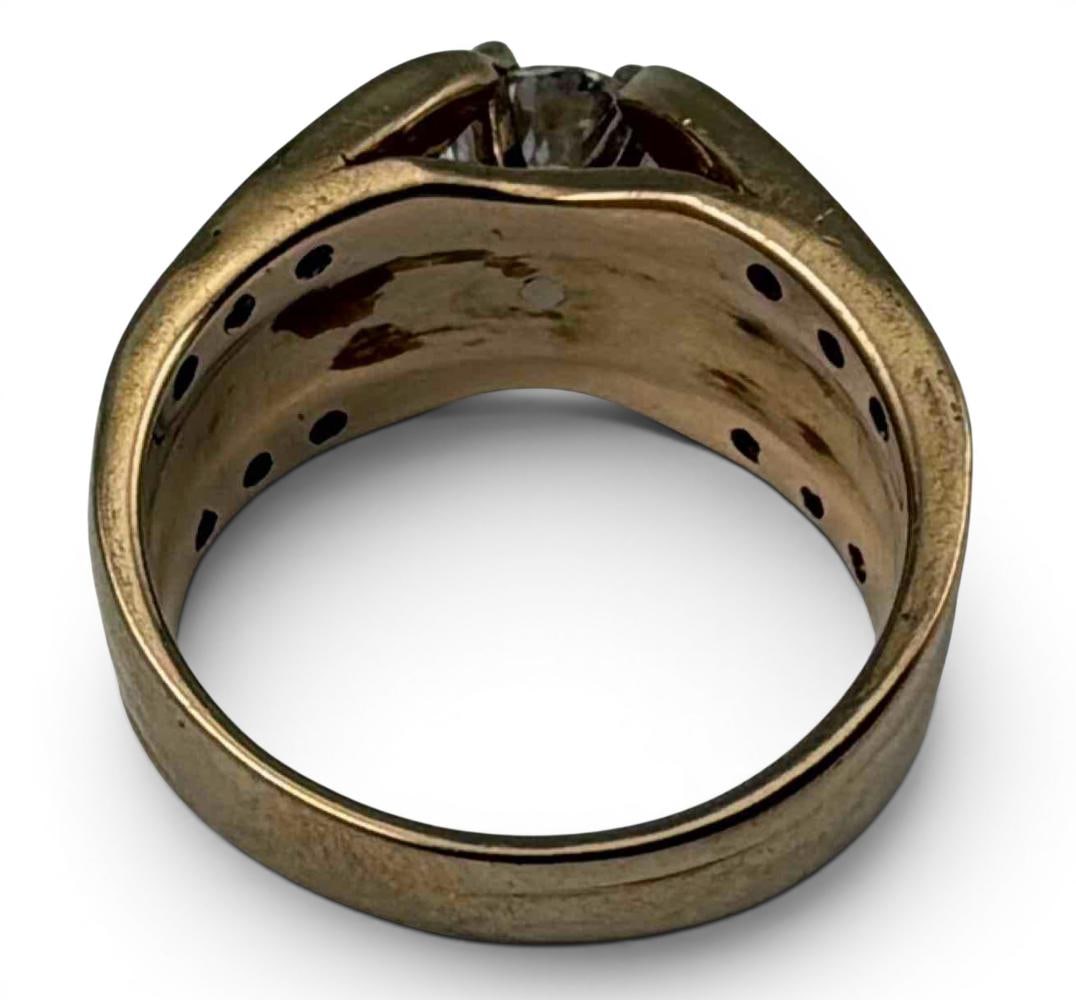 Vintage 14K Diamond Solitaire Ring - 5