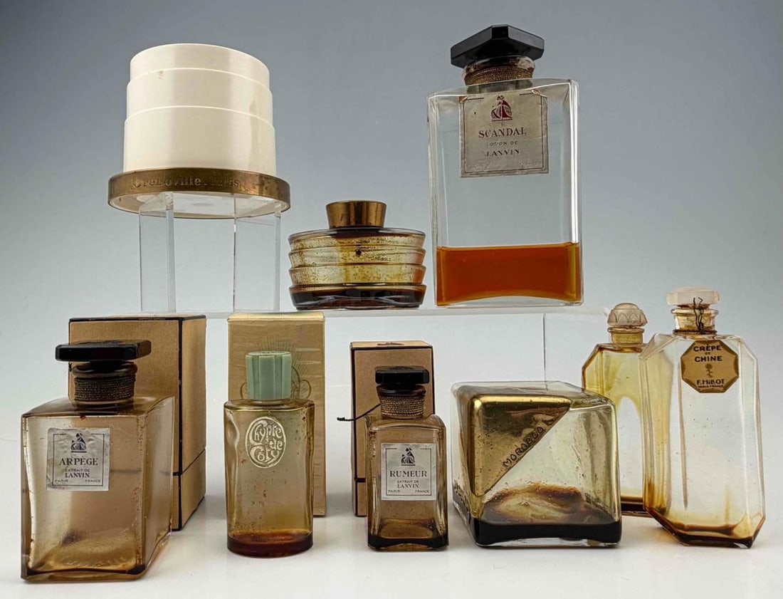 Grouping Of Vintage Perfume Bottles, Including Coty, Lanvin, Grenoville (1 of 19)