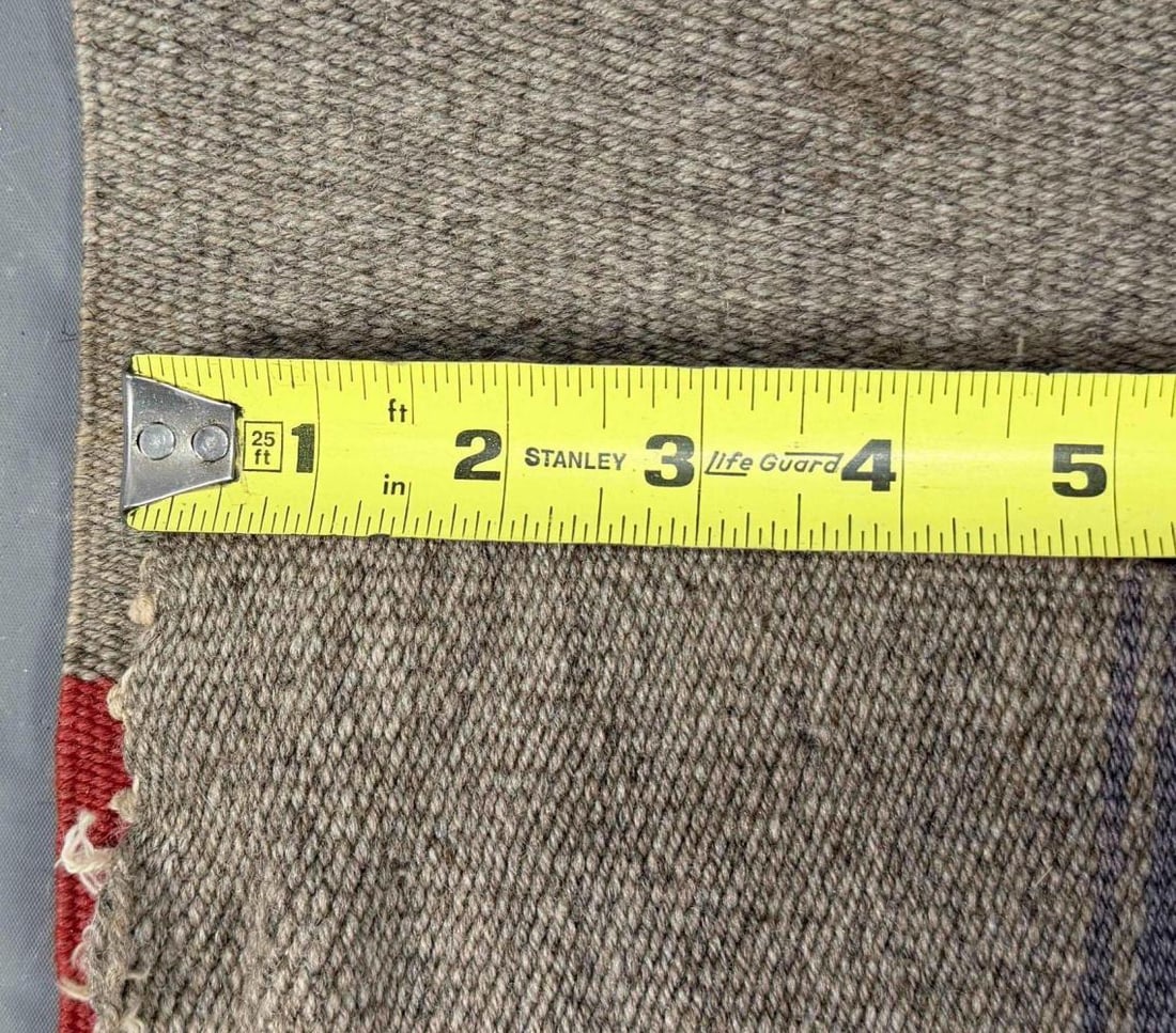 Older Mexican Wool Runner Rug - 11