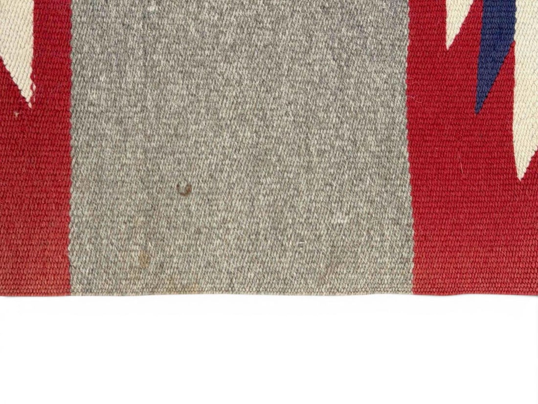 Older Mexican Wool Runner Rug - 7