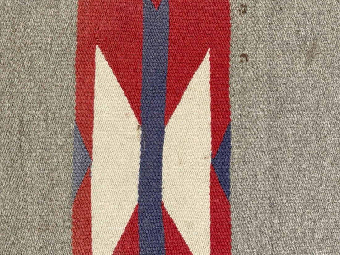 Older Mexican Wool Runner Rug - 8