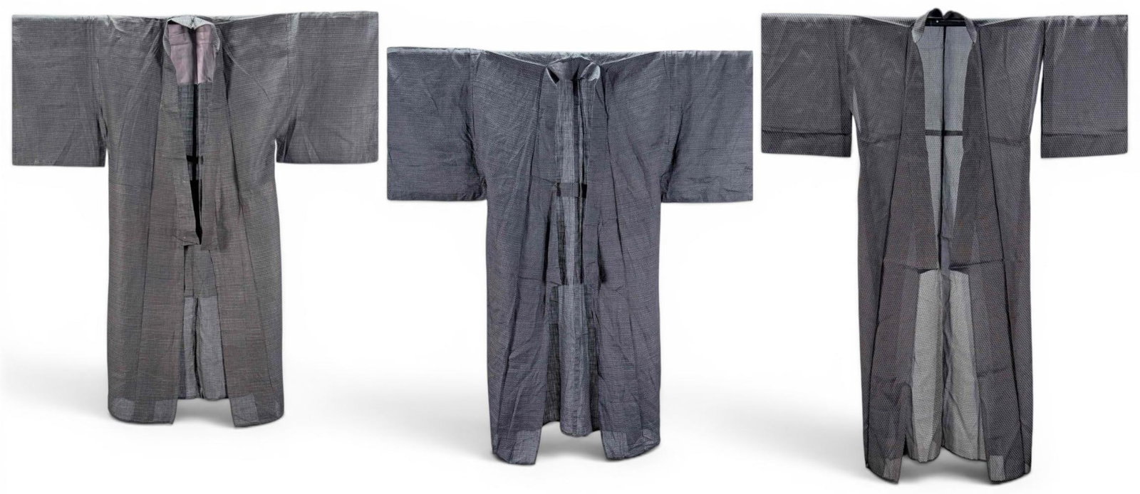 Japanese Kasuri Kimonos & Sheer Silk Ro Summer Kimono (1 of 18)