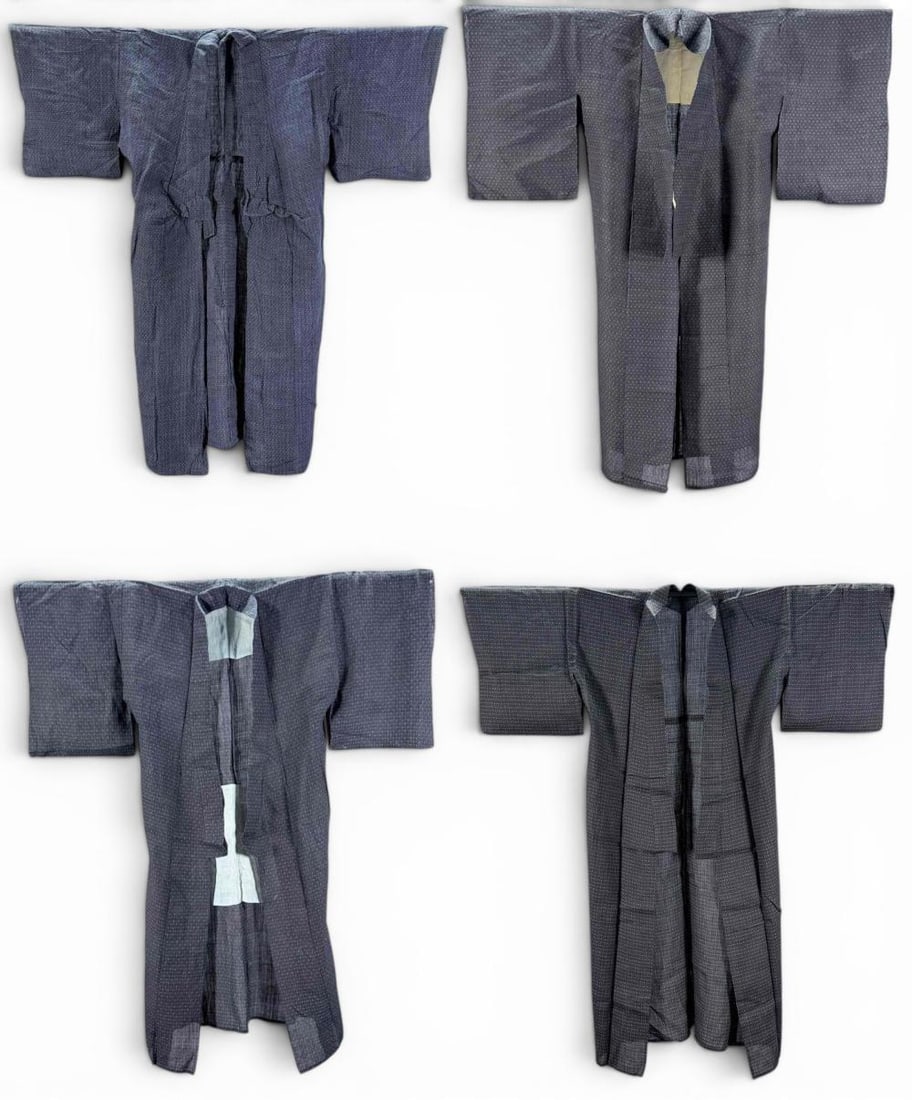 Grouping Of Japanese Kasuri Kimonos (1 of 20)