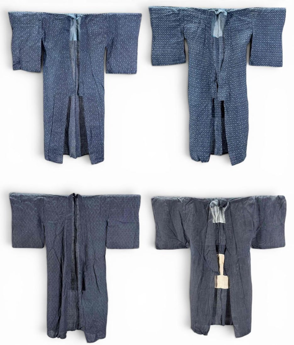 Grouping Of Four Japanese Kasuri Kimonos (1 of 20)