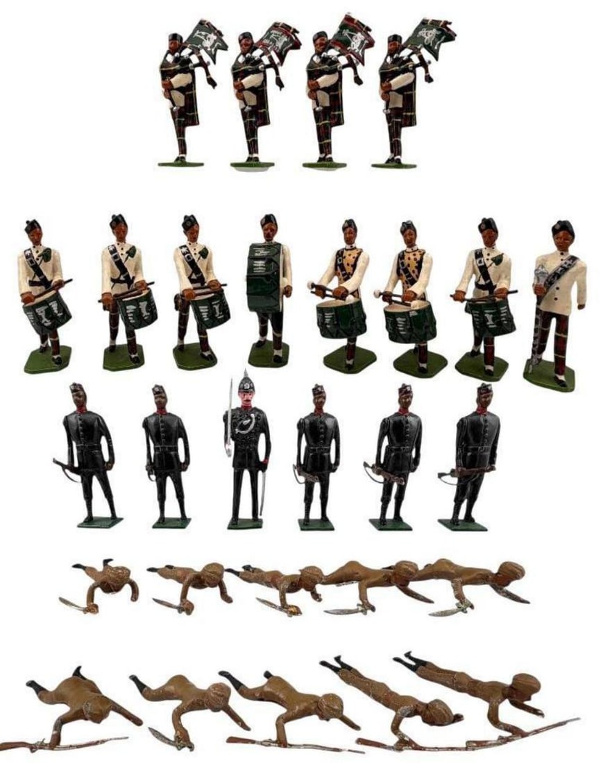 Ducal Lead Toy Soldiers, Gurkha Rifles Pipes And Drums (1 of 20)