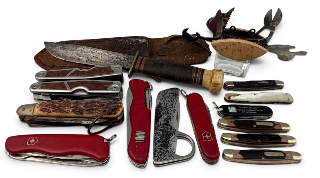 Marbles Hunting Knife & Grouping Of Pocket Knives (1 of 19)
