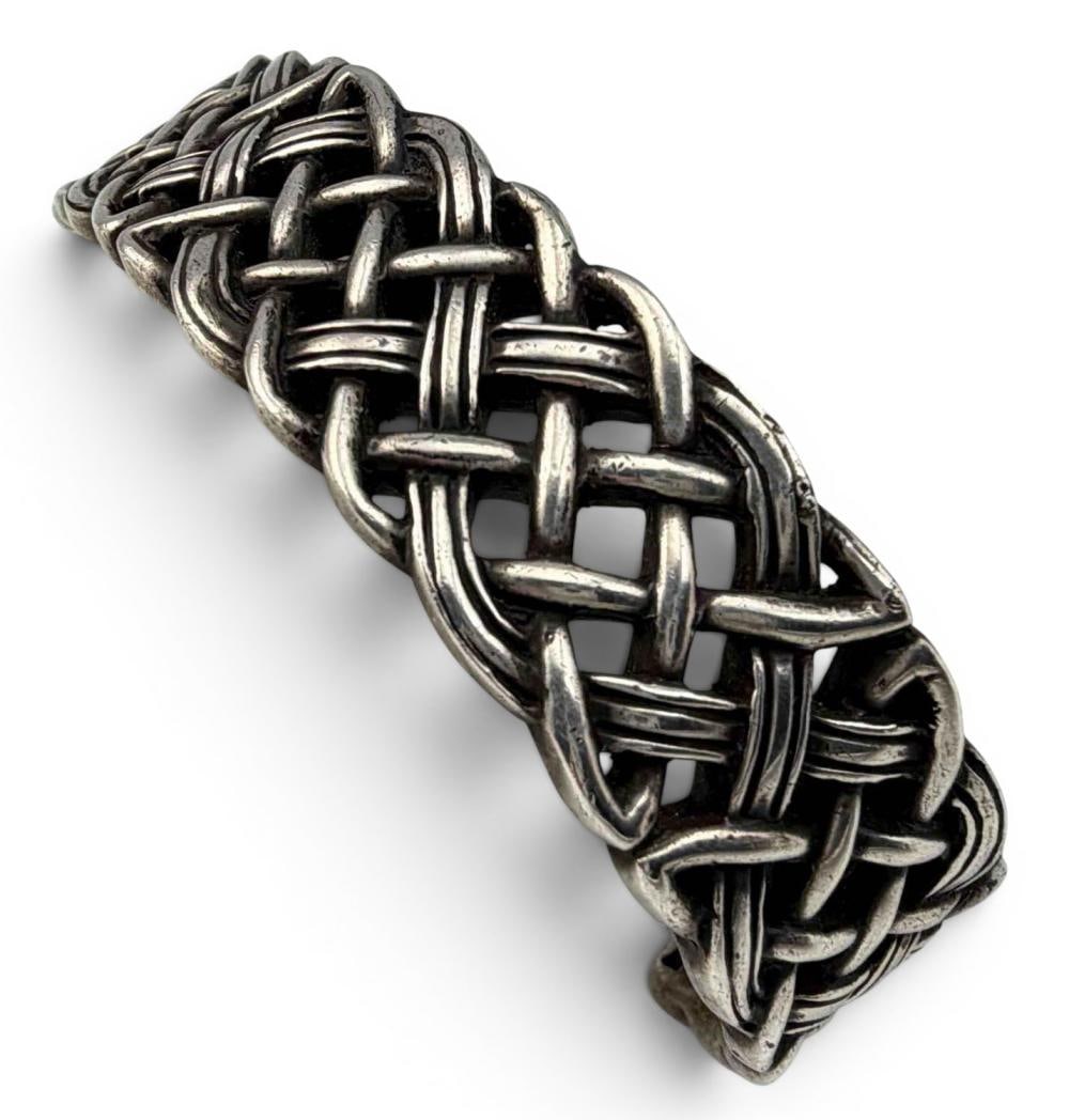 Sterling Silver Celtic Knot Cuff Bracelet (1 of 4)