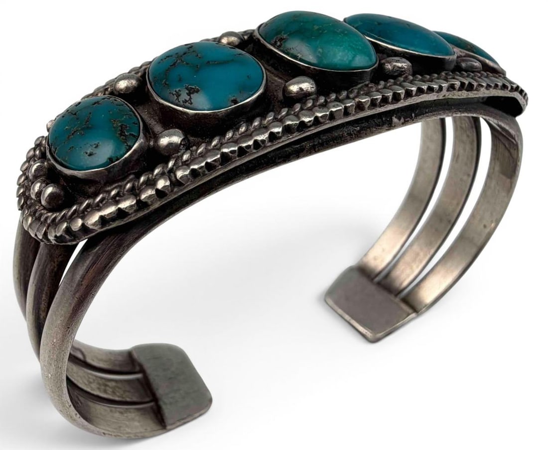 Two Sterling Silver Cuff Bracelets - 5