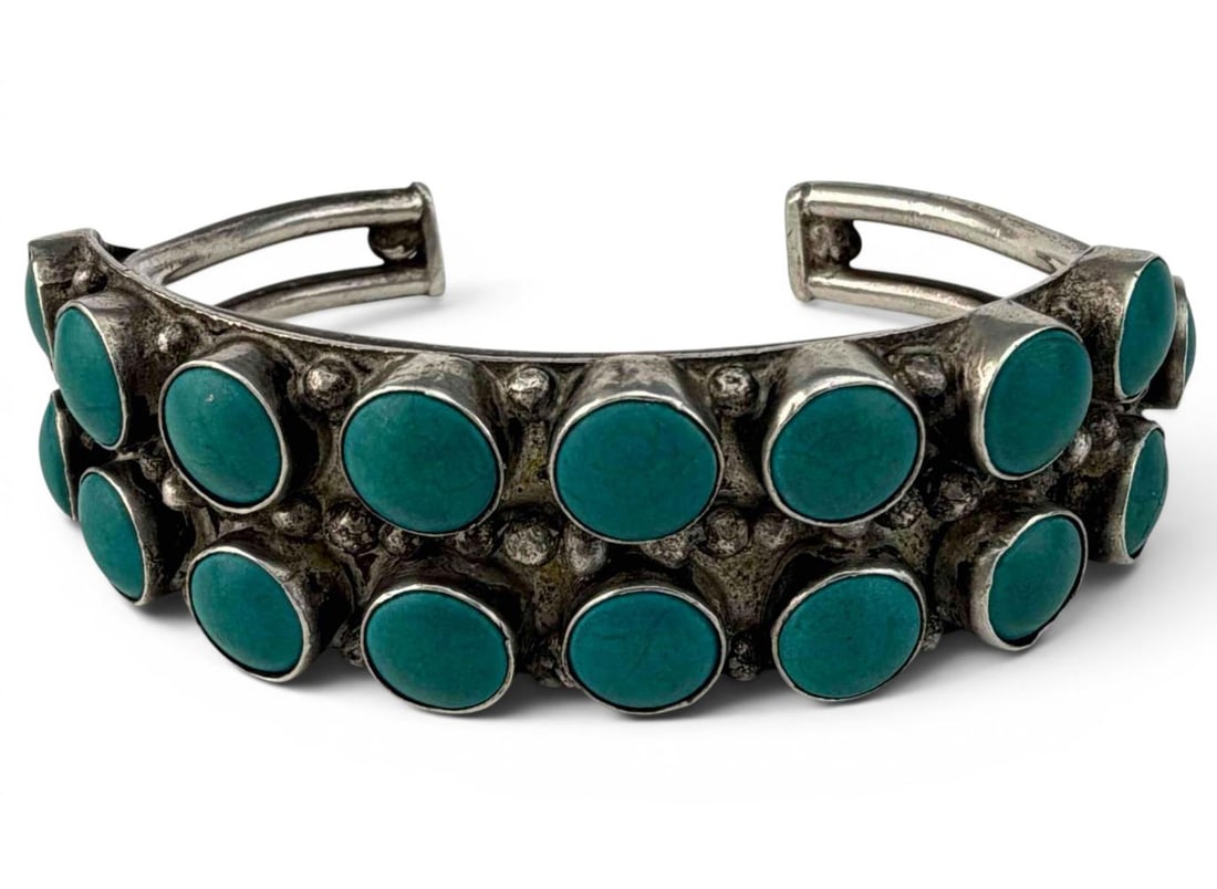 Two Sterling Silver Cuff Bracelets - 8