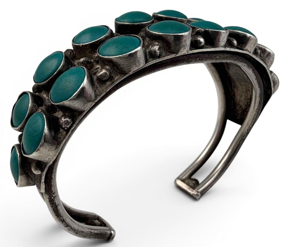Two Sterling Silver Cuff Bracelets - 9
