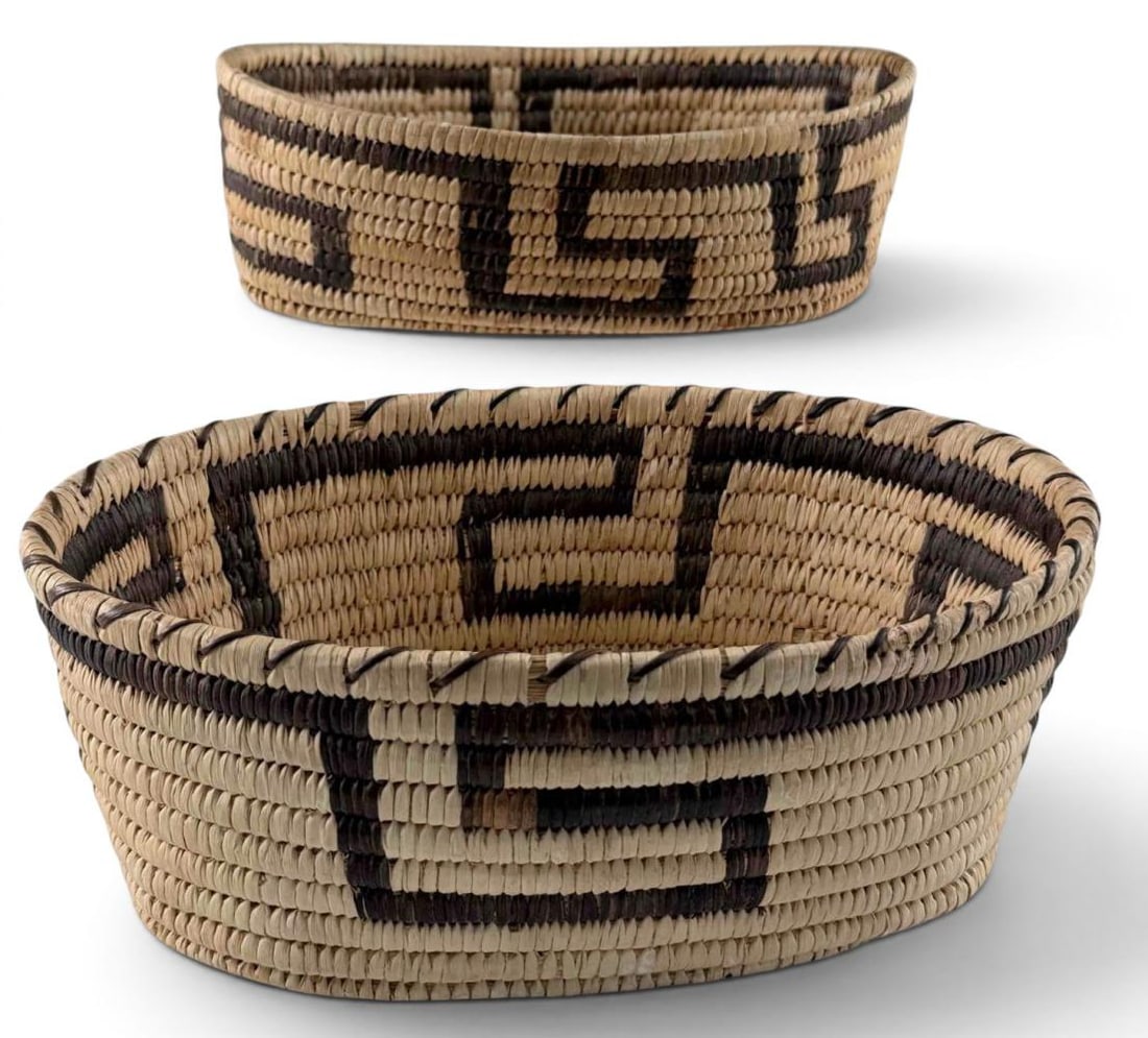 Two Papago Oval Baskets (1 of 13)