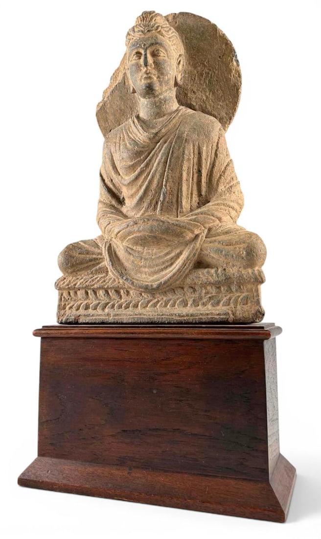Gandharan Style Schist Buddha Sculpture (1 of 12)