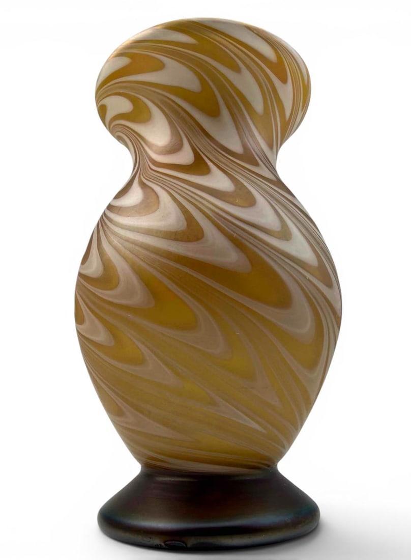 Vandermark Studios Pulled Feather Art Glass Vase (1 of 12)