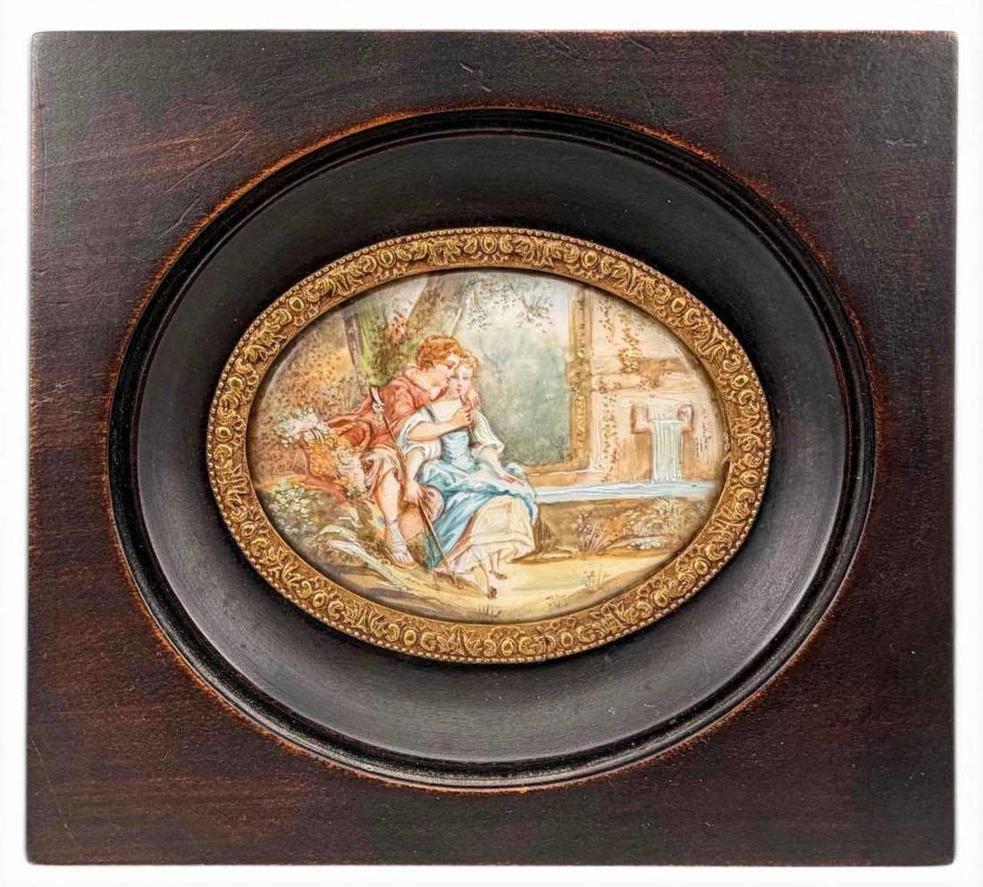 Antique Framed Miniature Painting (1 of 5)