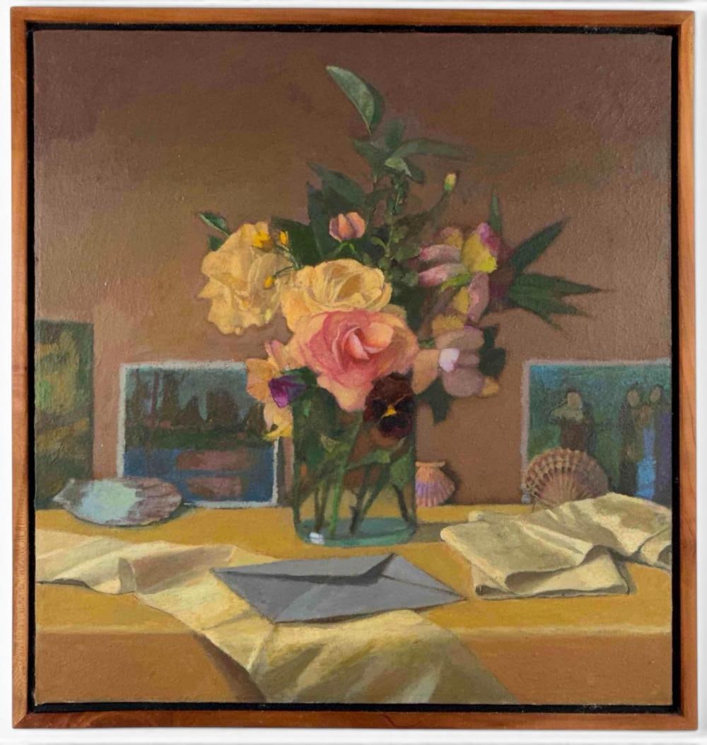 Gillian Pederson-Krag (American, b. 1938), Still Life, Oil On Canvas: Gillian Pederson-Krag (American, b. 1938), Still Life, Oil On Canvas. Signed and dated 1997 on verso. Gillian Pederson-Krag is an American painter and printmaker. She studied at the Art Students Leagu