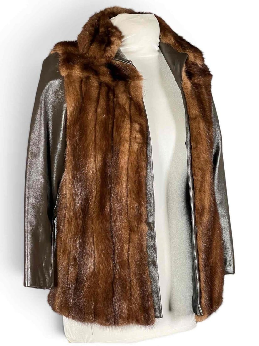 Mink Fur & Leather Jacket (1 of 12)