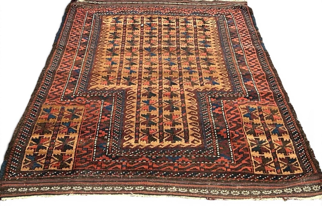 Hand Knotted Tribal Rug, Ca. Mid 20th Century (1 of 12)