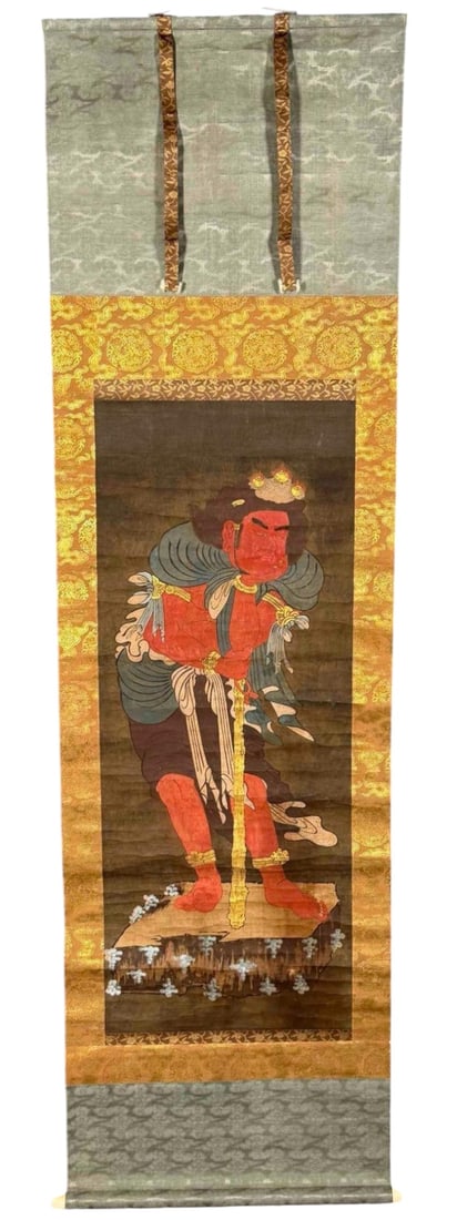 Fudo Myoo, After Ryushu Shutaku, Japanese Painting On Paper, 19th/20th C. (1 of 12)