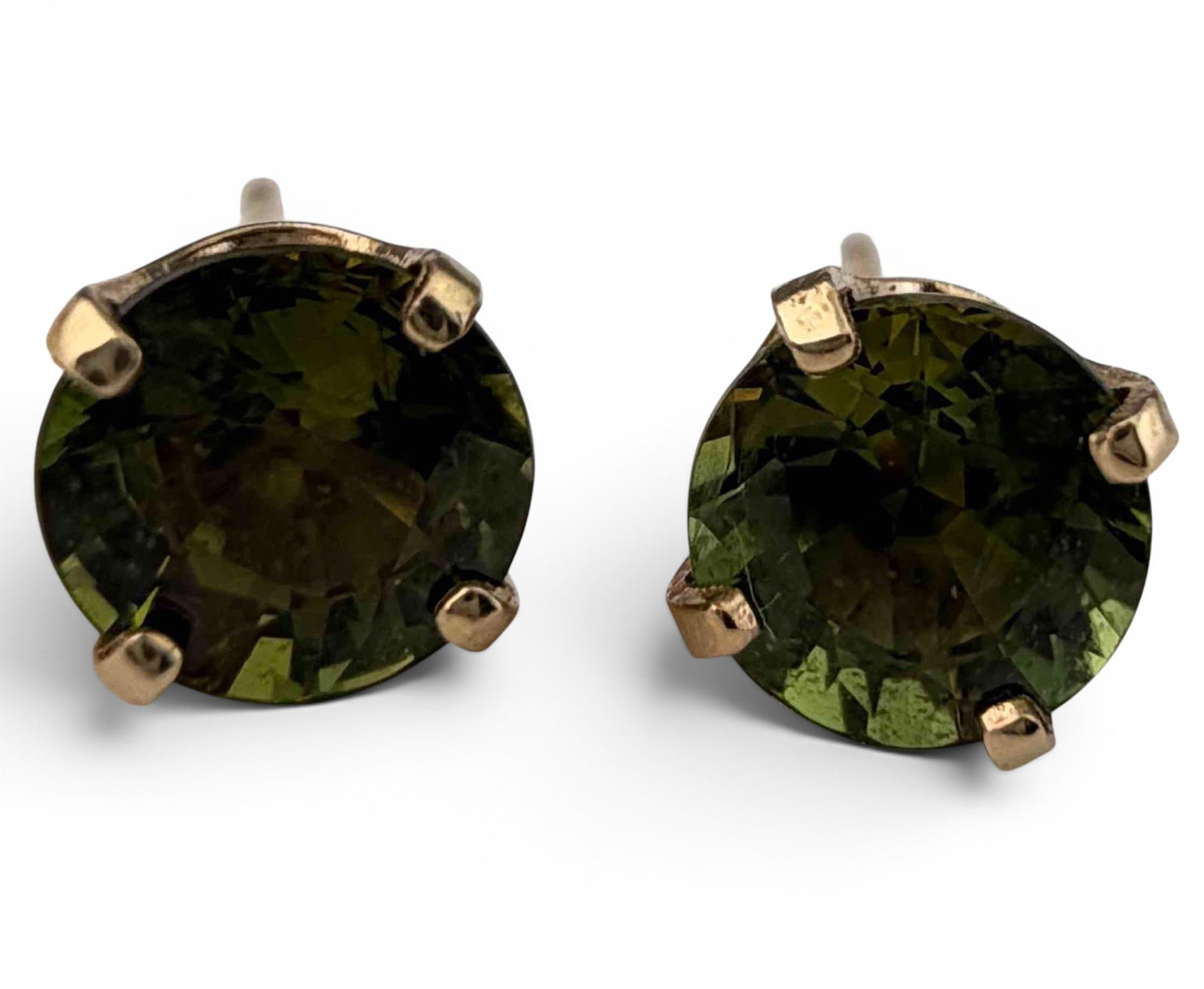 14K Gem Set Earrings - 7