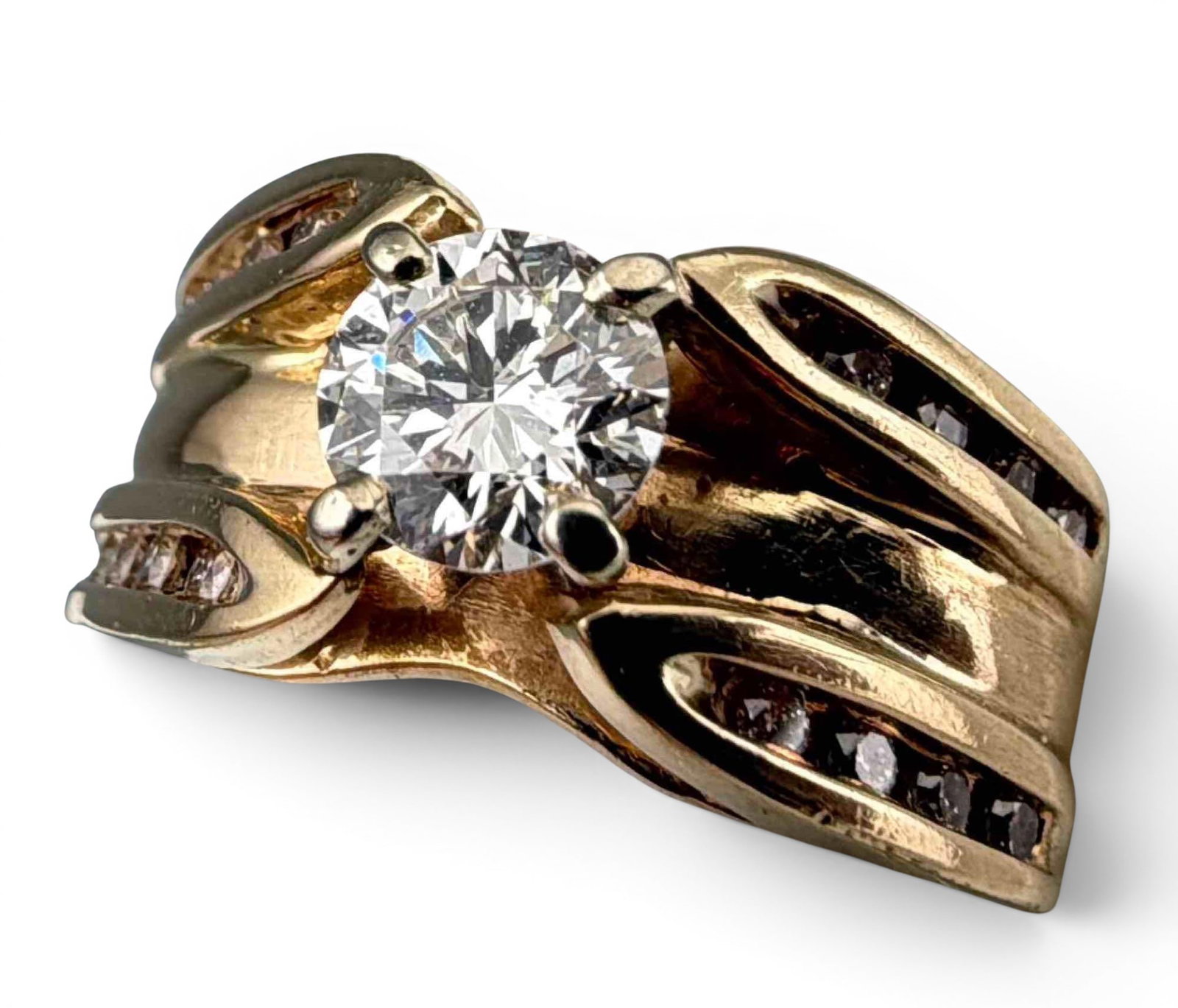Vintage 14K Diamond Solitaire Ring (1 of 9)