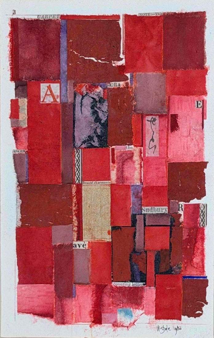 William Dole (American, 1917-1983), Rubicund, 1980, Mixed Media Collage (1 of 12)
