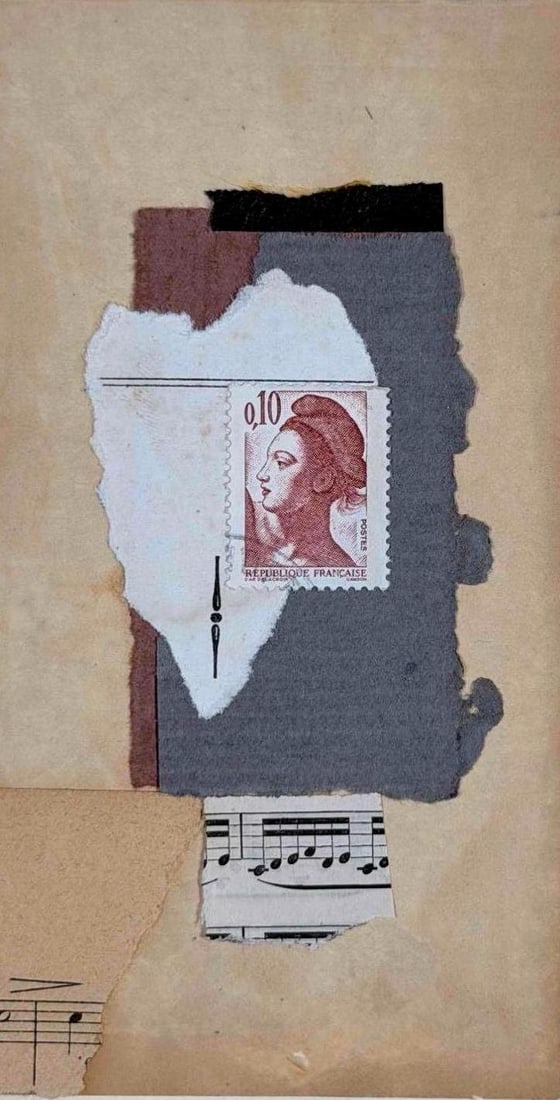 Susan Jokelson (California, 20th C.), Collage With Found Paper (1 of 11)
