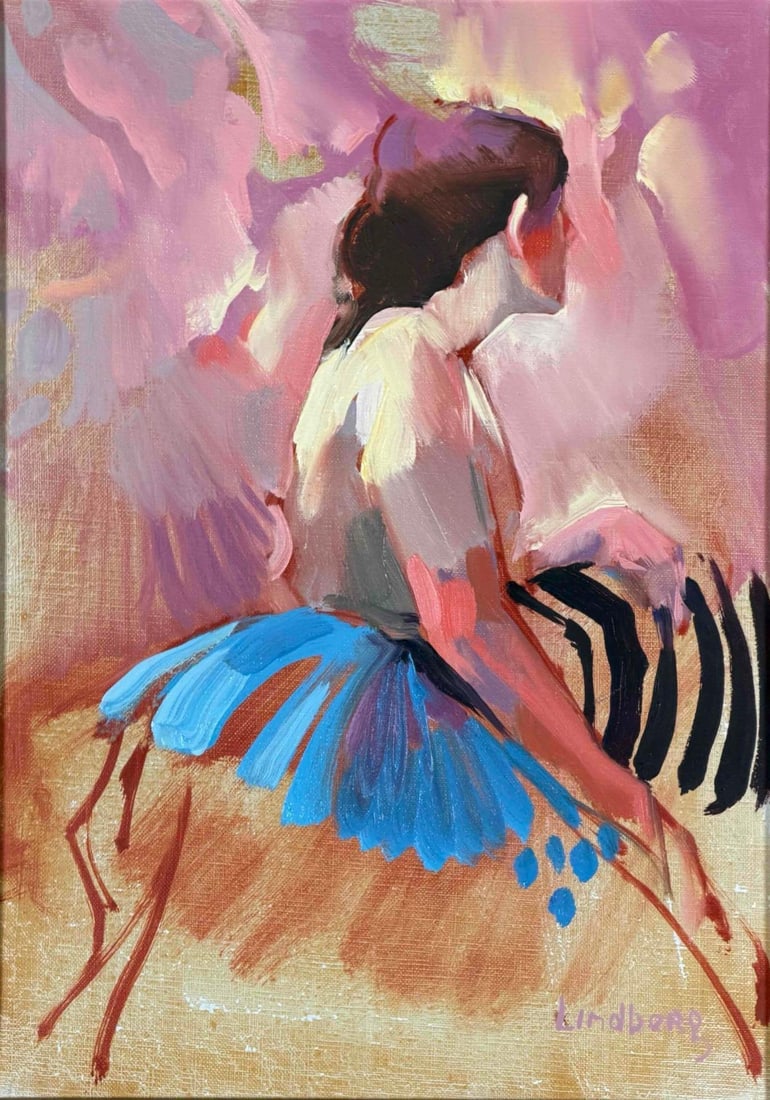 Keith Lindberg (California, b. 1938), Dancer, Oil On Canvas (1 of 11)