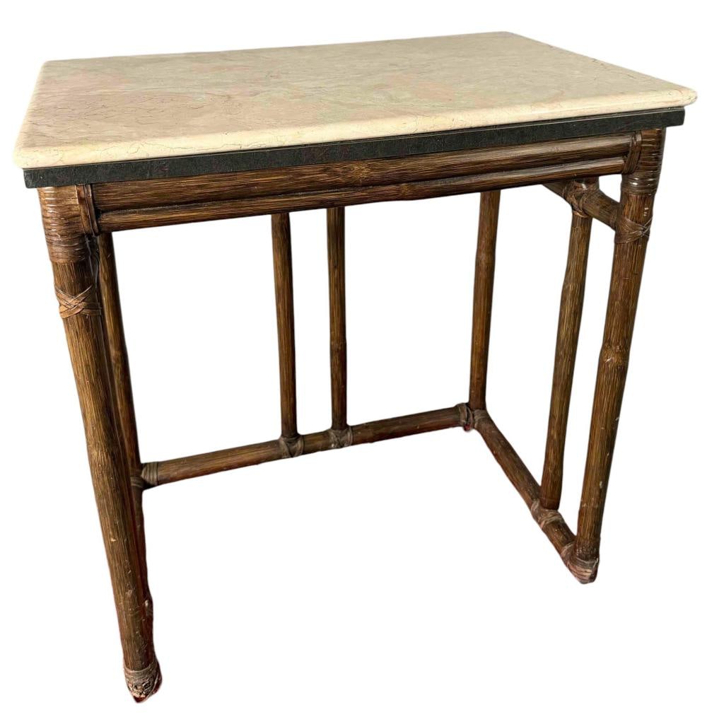 McGuire Stone Top Side Table - 16