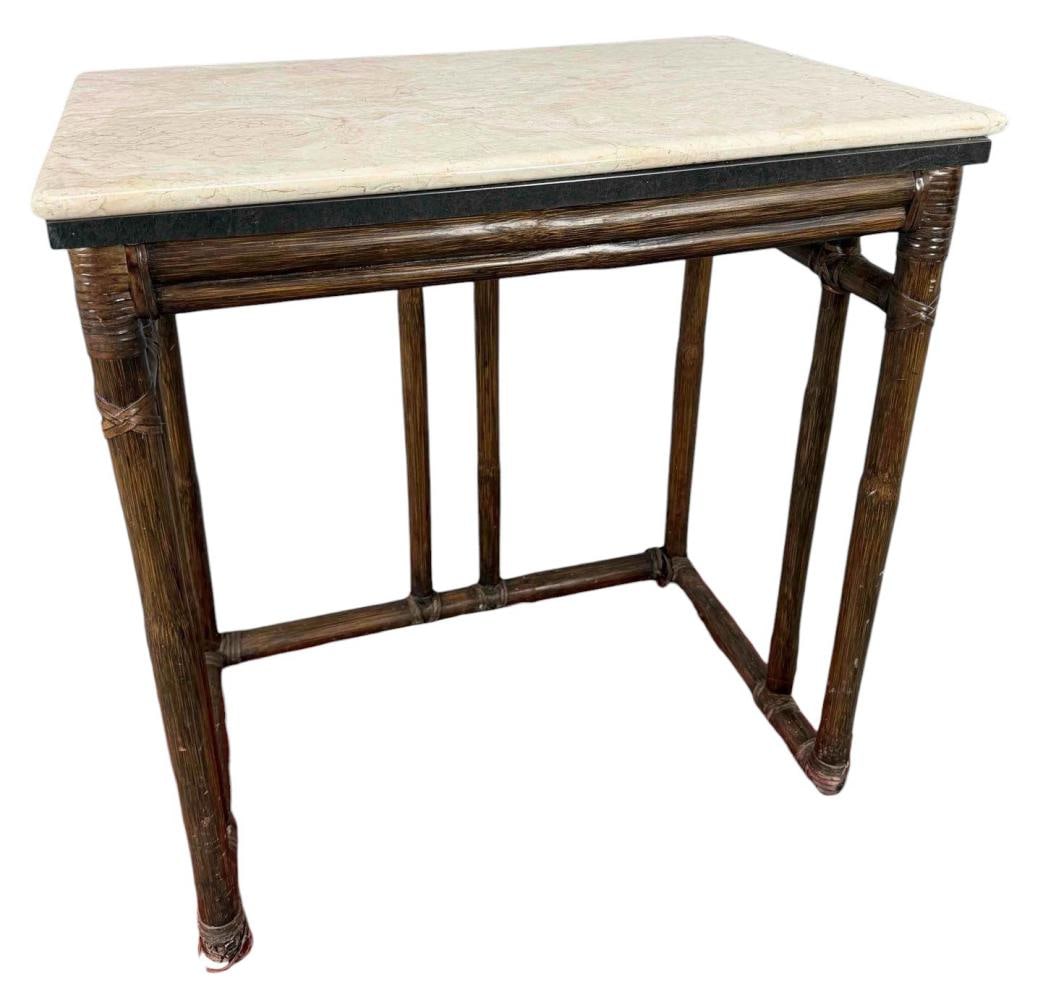 McGuire Stone Top Side Table - 2