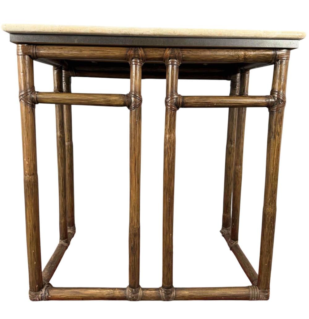 McGuire Stone Top Side Table - 3