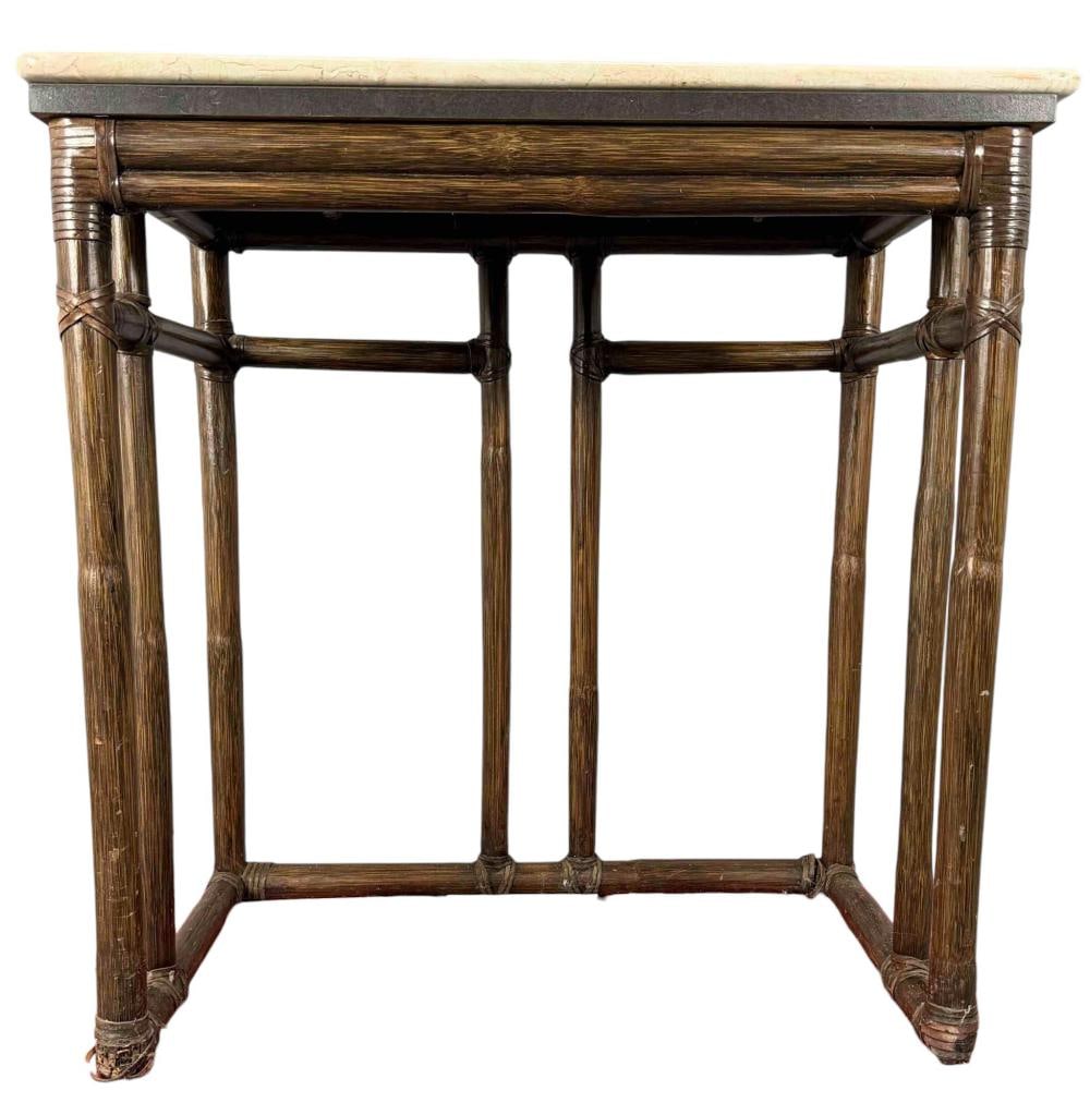 McGuire Stone Top Side Table - 4