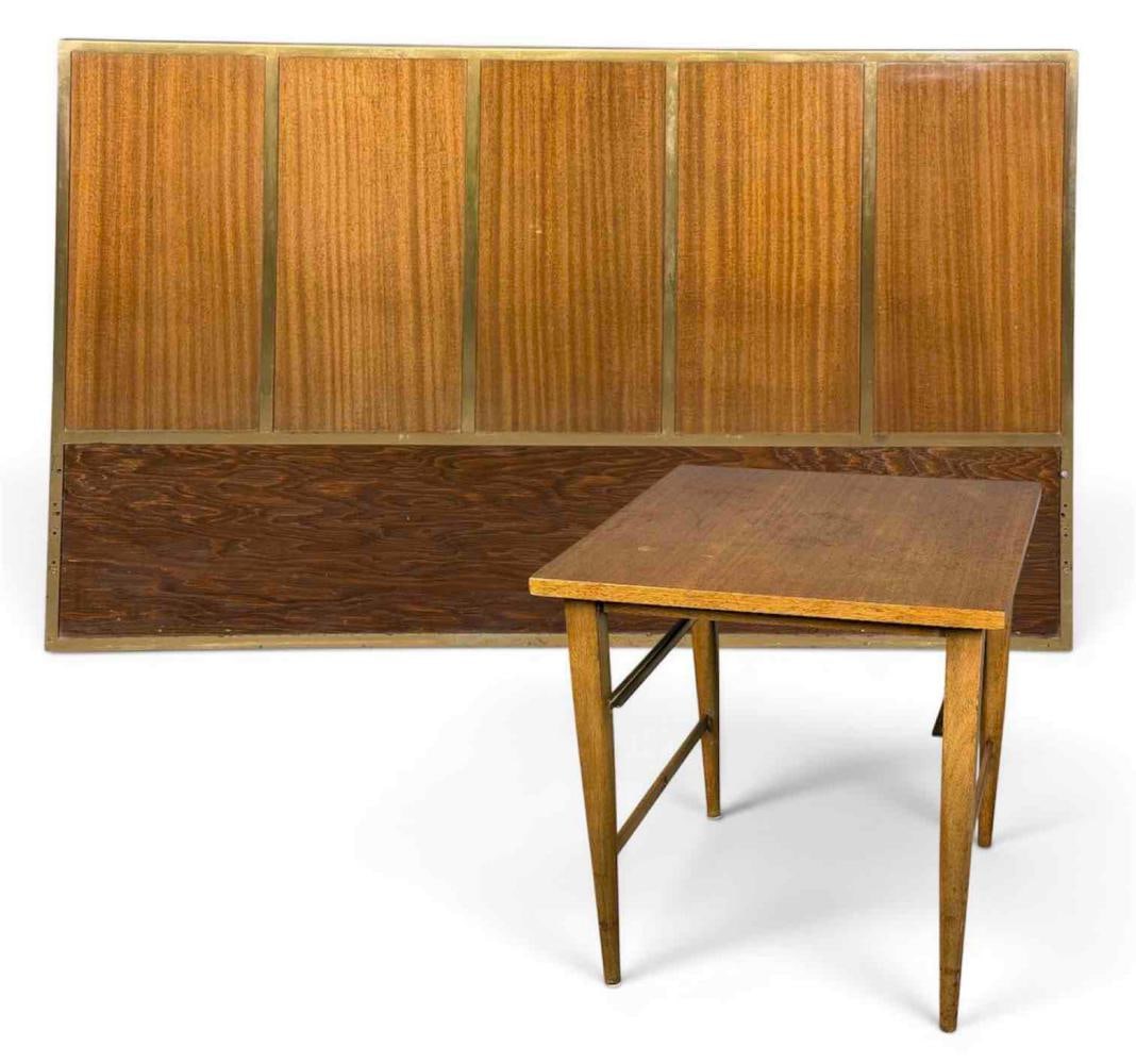 Paul McCobb For Calvin Furniture Mid Century Modern Queen Headboard & Nightstand (1 of 18)