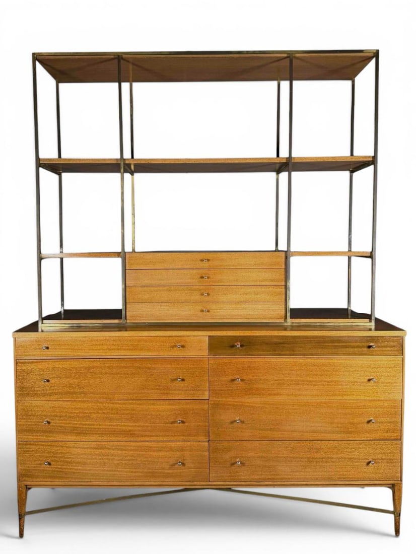 Paul McCobb For Calvin Mid-Century Modern Credenza With Etagere (1 of 19)