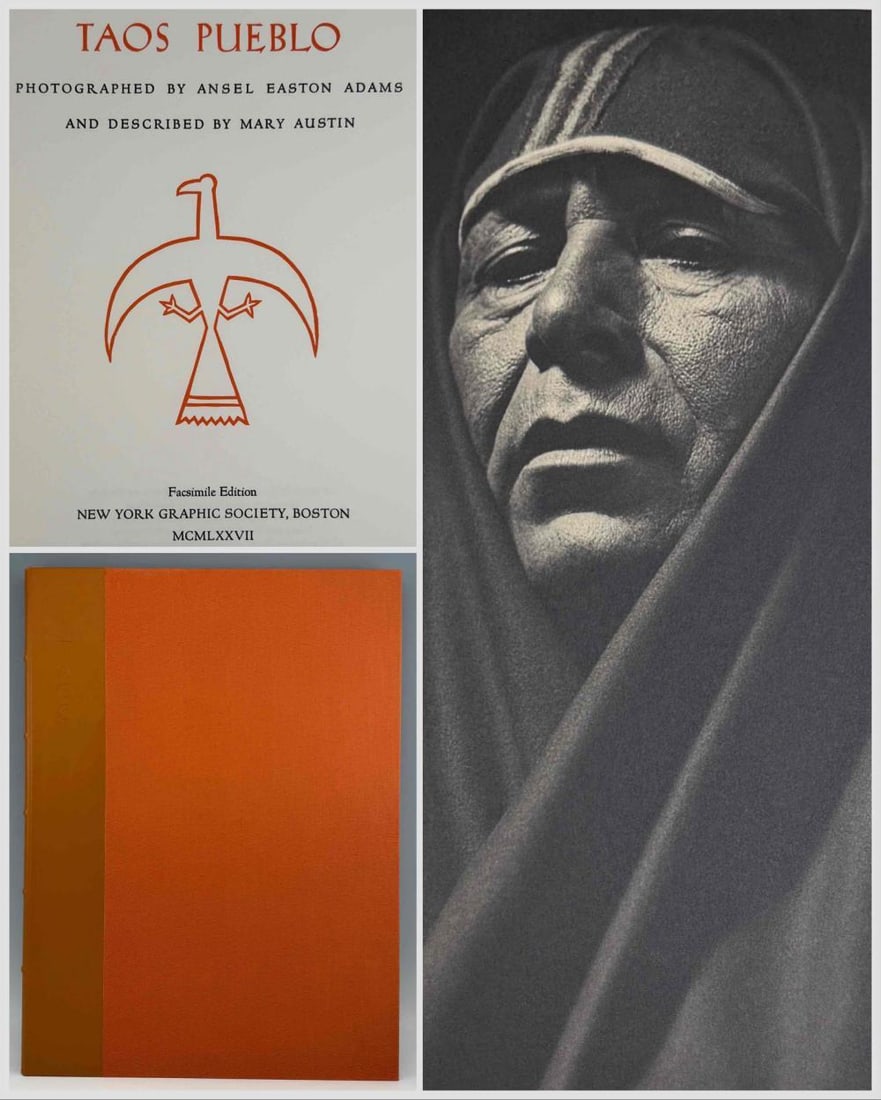 Ansel Adams, Taos Pueblo, 1977 Signed Limited Edition (1 of 20)