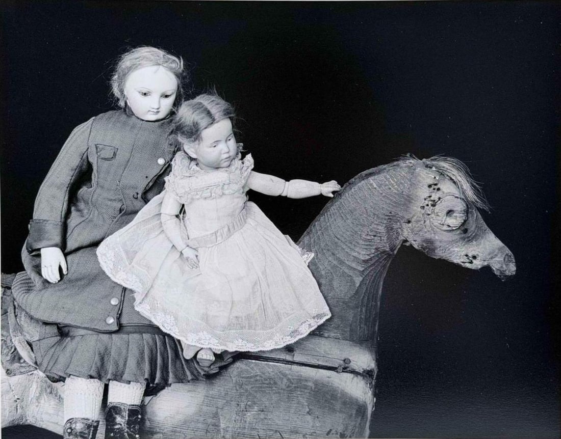 Paul Caponigro (American, 1932-2024), Two Dolls On A Hobby Horse, Boston, Gelatin Silver Print (1 of 13)