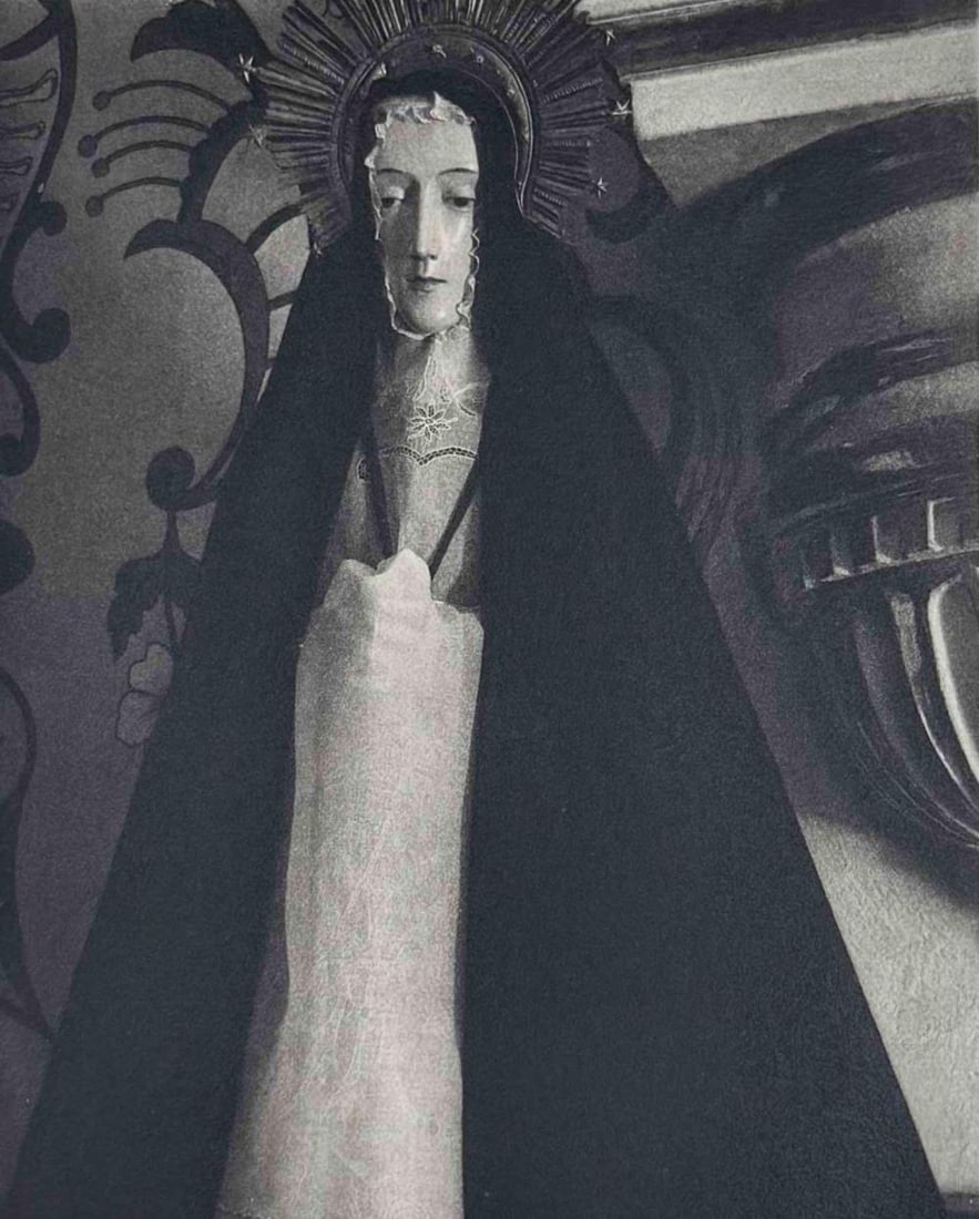 After Paul Strand (American, 1890-1976), Virgin, San Felipe, Oaxaca, Photogravure: After Paul Strand (American, 1890-1976), Virgin, San Felipe, Oaxaca, Photogravure. Unsigned, posthumous printing. Accompanied by copies of the relevant pages from an appraisal by Essick Appraisals & C