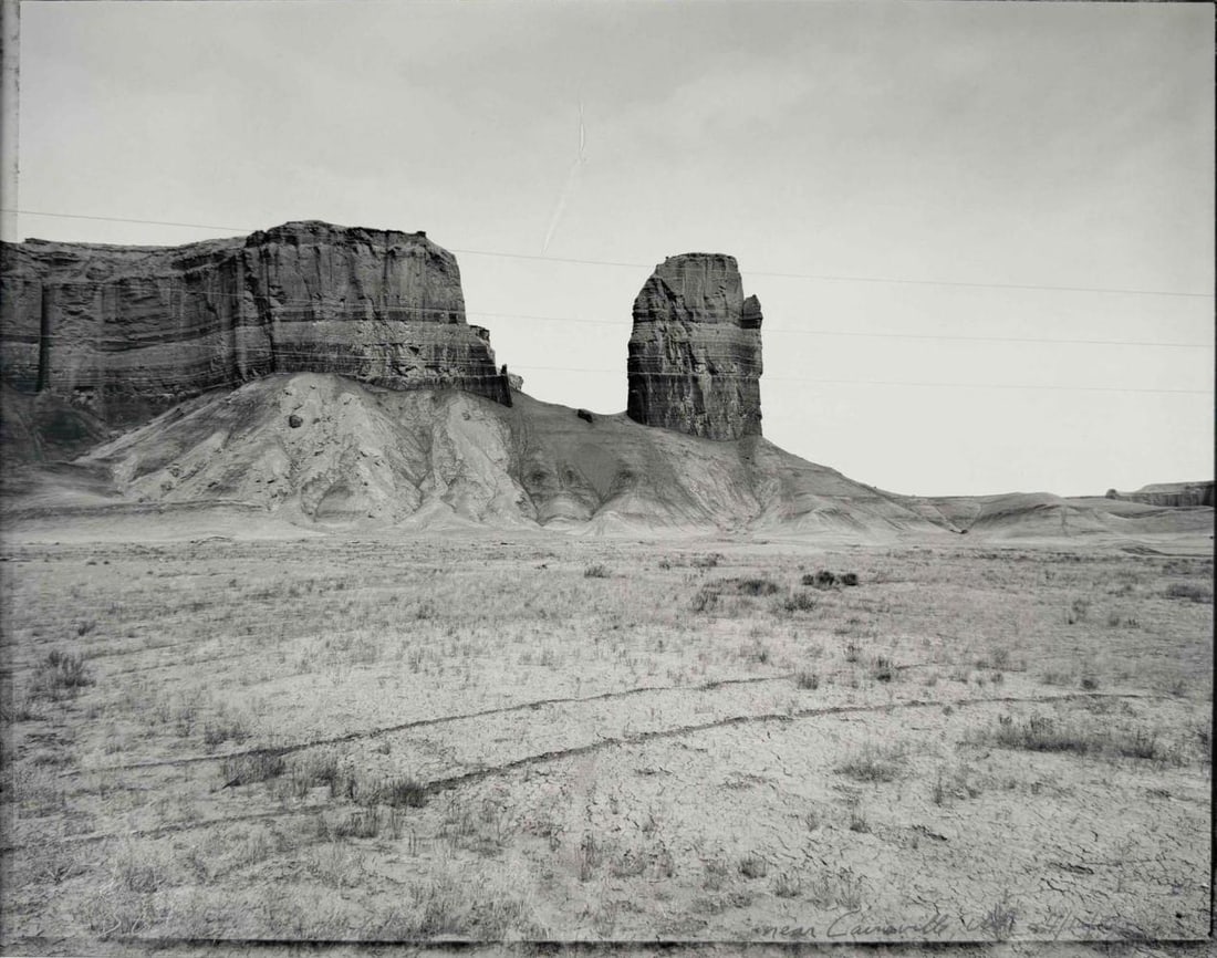 Mark Klett (American, b. 1952), Strata Lines and Tracks, Near Cainville, Utah, Gelatin Silver Print (1 of 10)