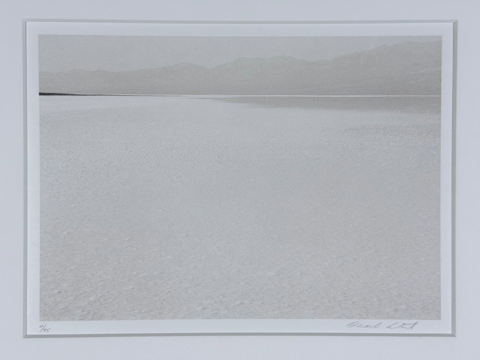 Mark Citret (American, b. 1949), Badwater, Toned Gelatin Silver Print On Vellum: Mark Citret (American, b. 1949), Badwater, Toned Gelatin Silver Print on Vellum. Signed, titled, dated 1984, and editioned '4/45' in pencil in the margin. Accompanied by 1995 invoice from the artist d