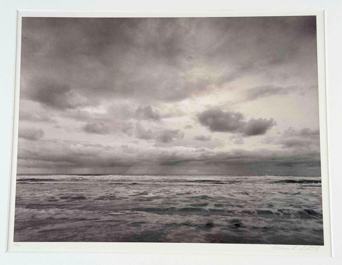 Mark Citret (American, b. 1949), Winter Surf, San Gregorio, Toned Gelatin Silver Print On Vellum: Mark Citret (American, b. 1949), Winter Surf, San Gregorio, California, 1993, Toned Gelatin Silver Print On Vellum. Signed, titled, dated, and editioned '6/22' in pencil in the margin. Mark Citret is 