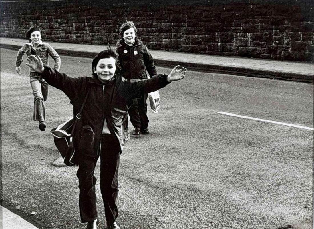 Gypsy Ray (1949-2020), Schoolboys, Sligo, Ireland, 1979, Gelatin Silver Print: Gypsy Ray (1949-2020), Schoolboys, Sligo, Ireland, 1979, Gelatin Silver Print. Signed, titled, and dated on mat. Gypsy Ray was an American-born photographer and visual artist who later lived and worke