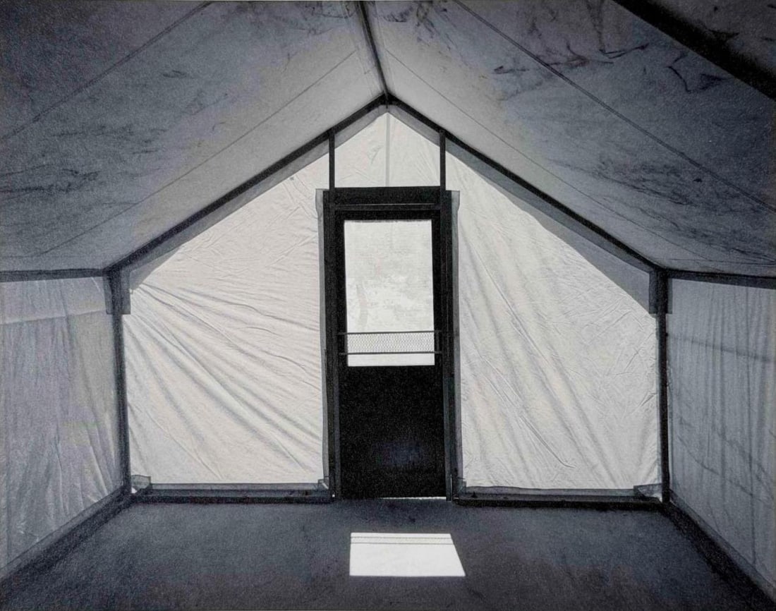 Mark Citret (American, b. 1949), Tent Cabin #2, Tuolumne Meadows Toned Gelatin Silver Print: Mark Citret (American, b. 1949), Tent Cabin #2, Tuolumne Meadows Toned Gelatin Silver Print on Vellum. Signed, titled, dated 1995, and editioned '6/45' in pencil in the margin. Mark Citret is a Califo