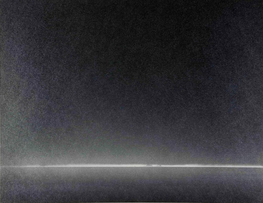 Mark Citret (American, b. 1949), Black Sea + Sky, Toned Gelatin Silver Print On Vellum: Mark Citret (American, b. 1949), Black Sea + Sky, Toned Gelatin Silver Print on Vellum. Signed, titled, dated 1992, and editioned '2/45' in pencil in the margin. Includes certificate of authenticity f