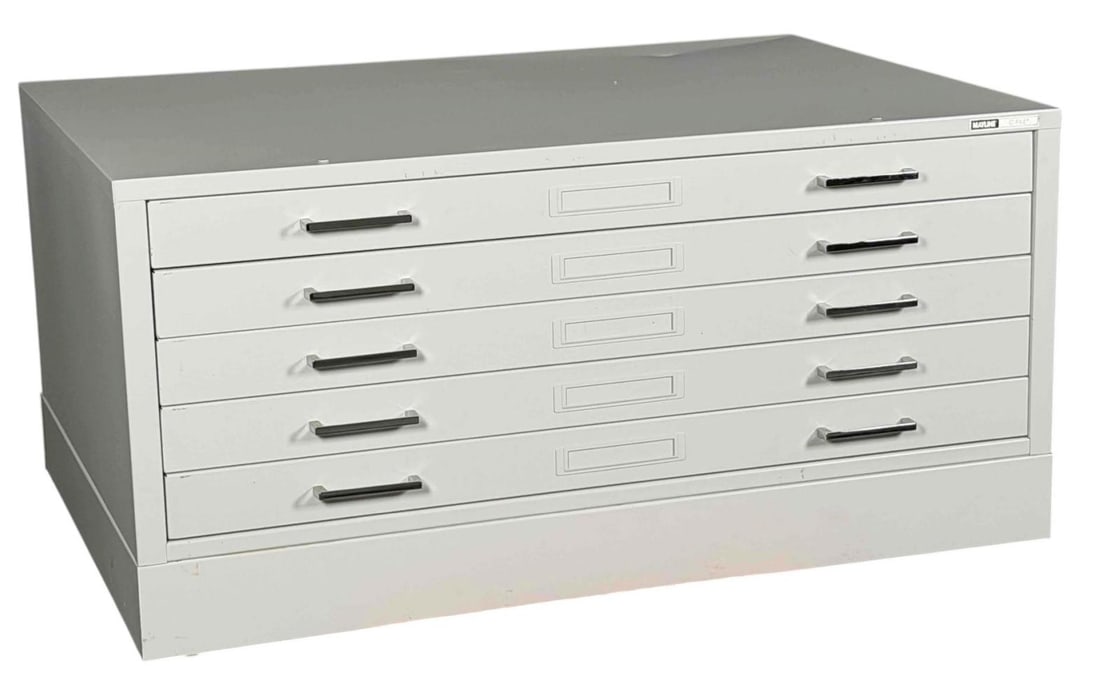 Mayline Five Drawer Metal Flat File Cabinet (1 of 15)