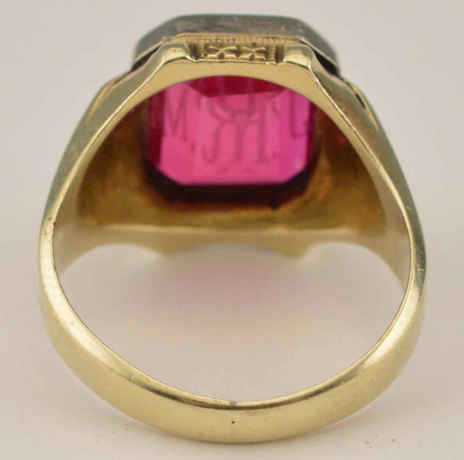 14K Ruby Signet Ring - 5