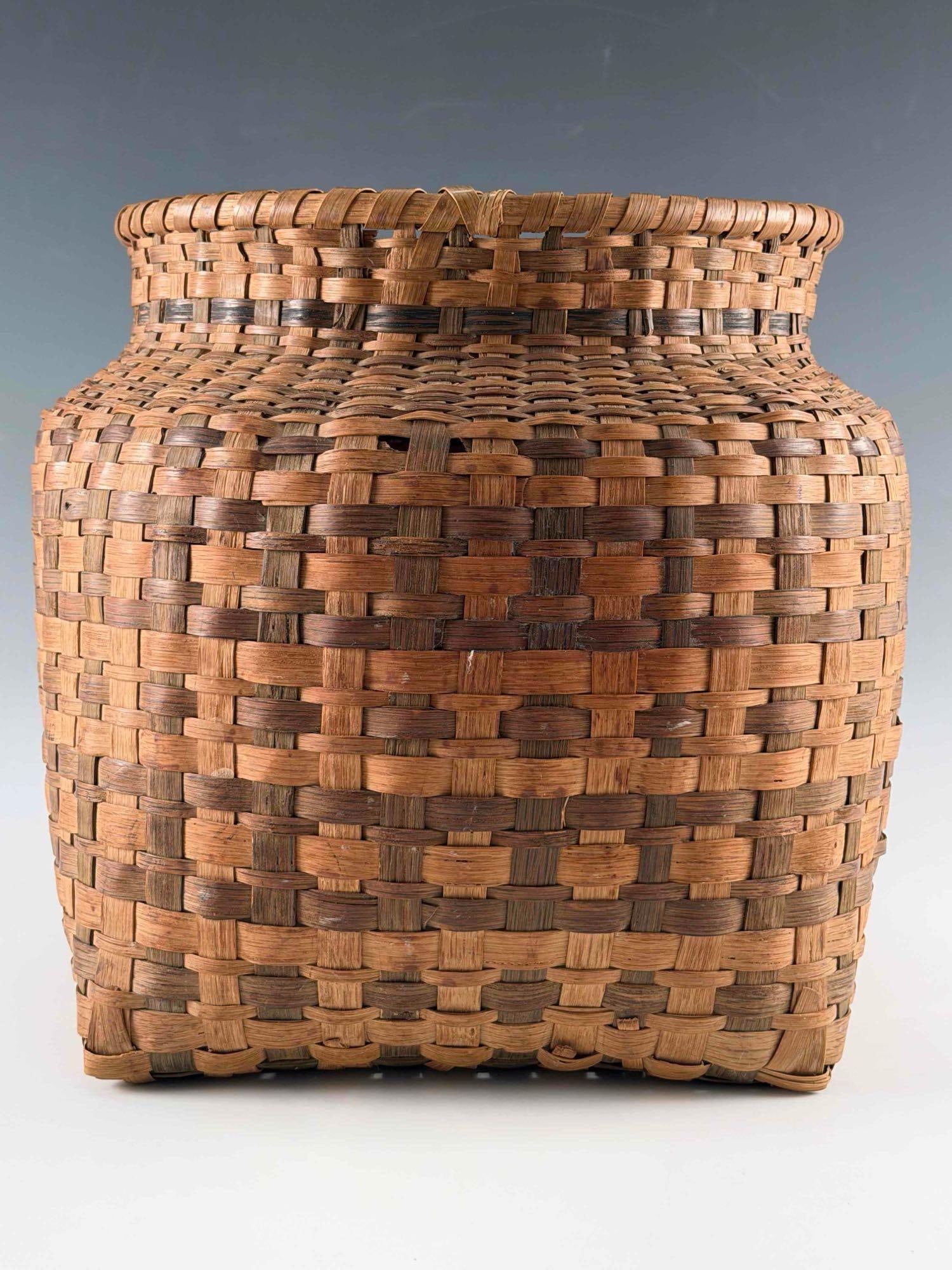 Two Cherokee Woven Baskets - 4