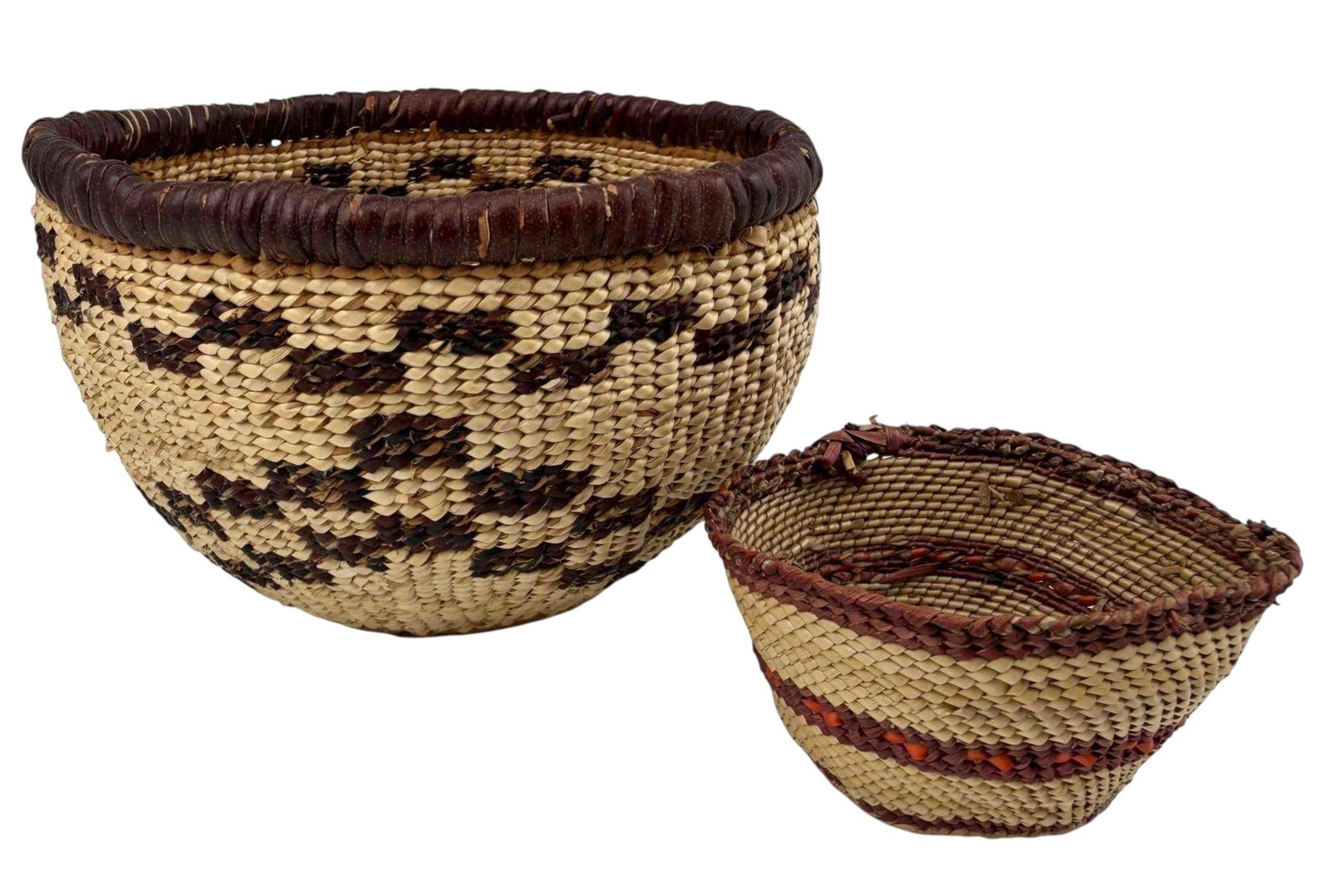 Native American Basket Group, Pit River & Nootka/Makah (1 of 8)